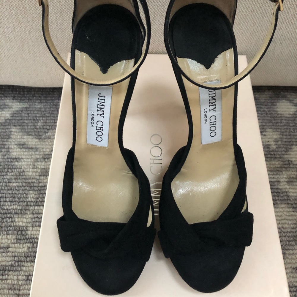 Jimmy Choo Ankle Strap Platform Heel